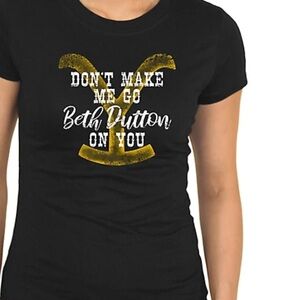 Beth Dutton Graphic Tee - Black and Yellow